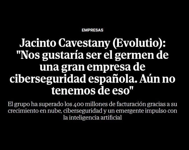 Evolutio, protagonista en El Mundo por su papel en la transformación tecnológica
