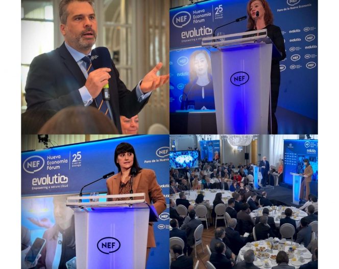 Esta mañana hemos asistido al desayuno tecnológico de Nueva Economía Forum (NEF), un espacio clave de reflexión sobre el futuro digital en el que además participamos como mecenas