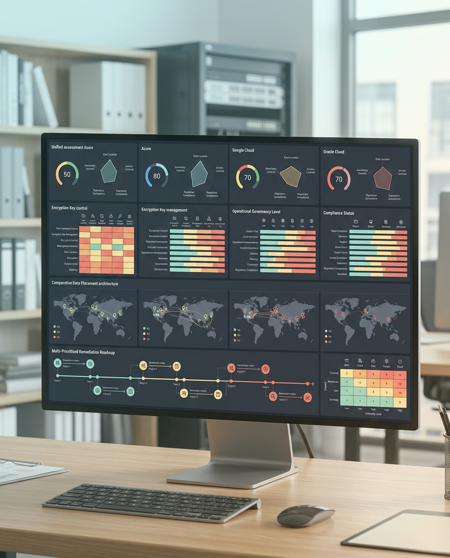 Assessment de soberanía cloud sobre AWS, Azure, Google Cloud y Oracle Cloud